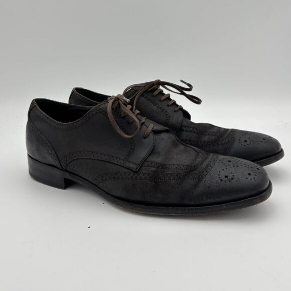 Dolce & Gabbana Leather Brogue Derby Dress Shoes Men\'s 9 main image 13